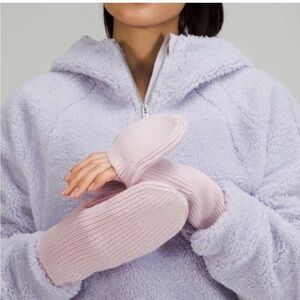 Lululemon Ribbed Merino Wool-Blend Knit Mittens